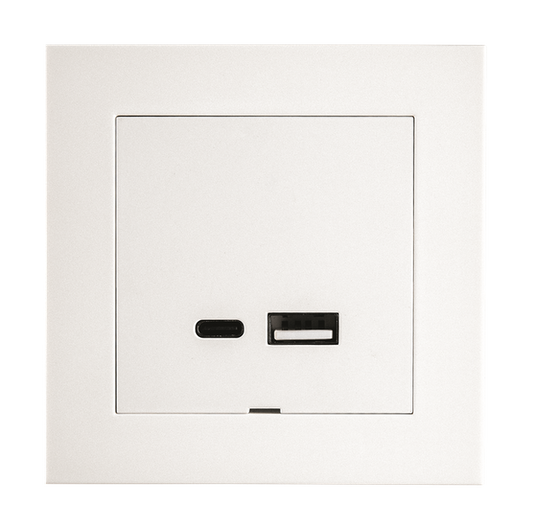 SG LADDUTTAG USB A+C 3A INF VIT